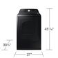 Samsung 7.4 cu. ft. Smart Gas Dryer with Sensor Dry in Brushed Black, , large