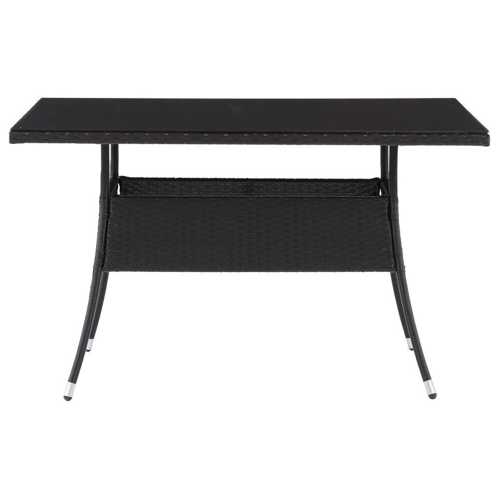 CorLiving Parksville 5-Piece Patio Dining Set in Black/Ash Gray, , large