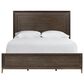 Furniture Worldwide Montclair 4 Piece Queen Panel Bedroom Set in Embossed Cocoa and Smoked Gold, , large