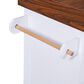 HOMLUX 53" Large Kitchen Island with 3.5" Thick Desktop in White, , large