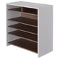 Furniture of America Parker 6-Shelf Shoe Cabinet in White and Brown, , large