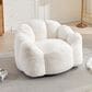 Hearth and Haven Lotus Bean Bag Chair with Pull Ring in White, , large