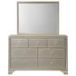 Crown Mark Lyssa 4-Piece King Panel Bedroom Set in Champagne, , large