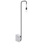 Zuo Modern Lancia Floor Lamp in Black and White Marble, , large