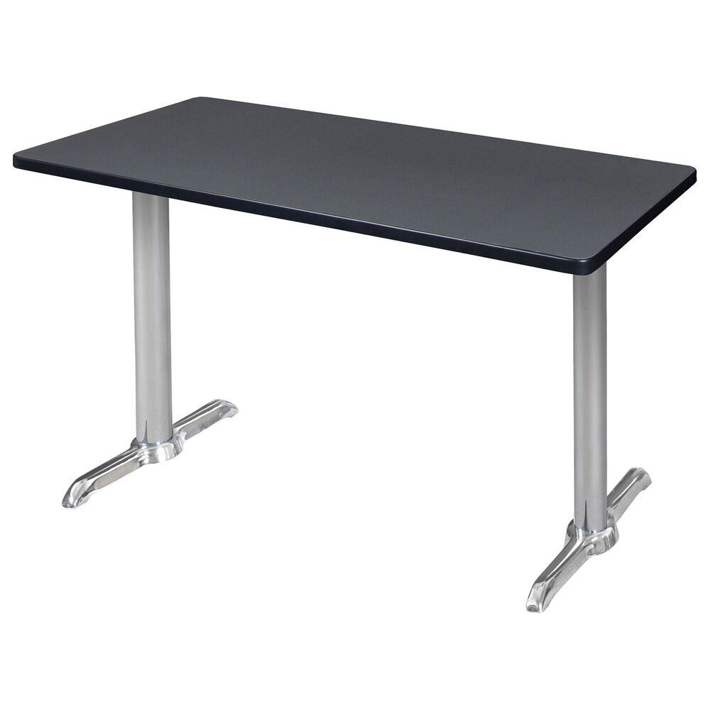 Regency Global Sourcing Via 48" x 24" Training Table in Grey/Chrome, , large