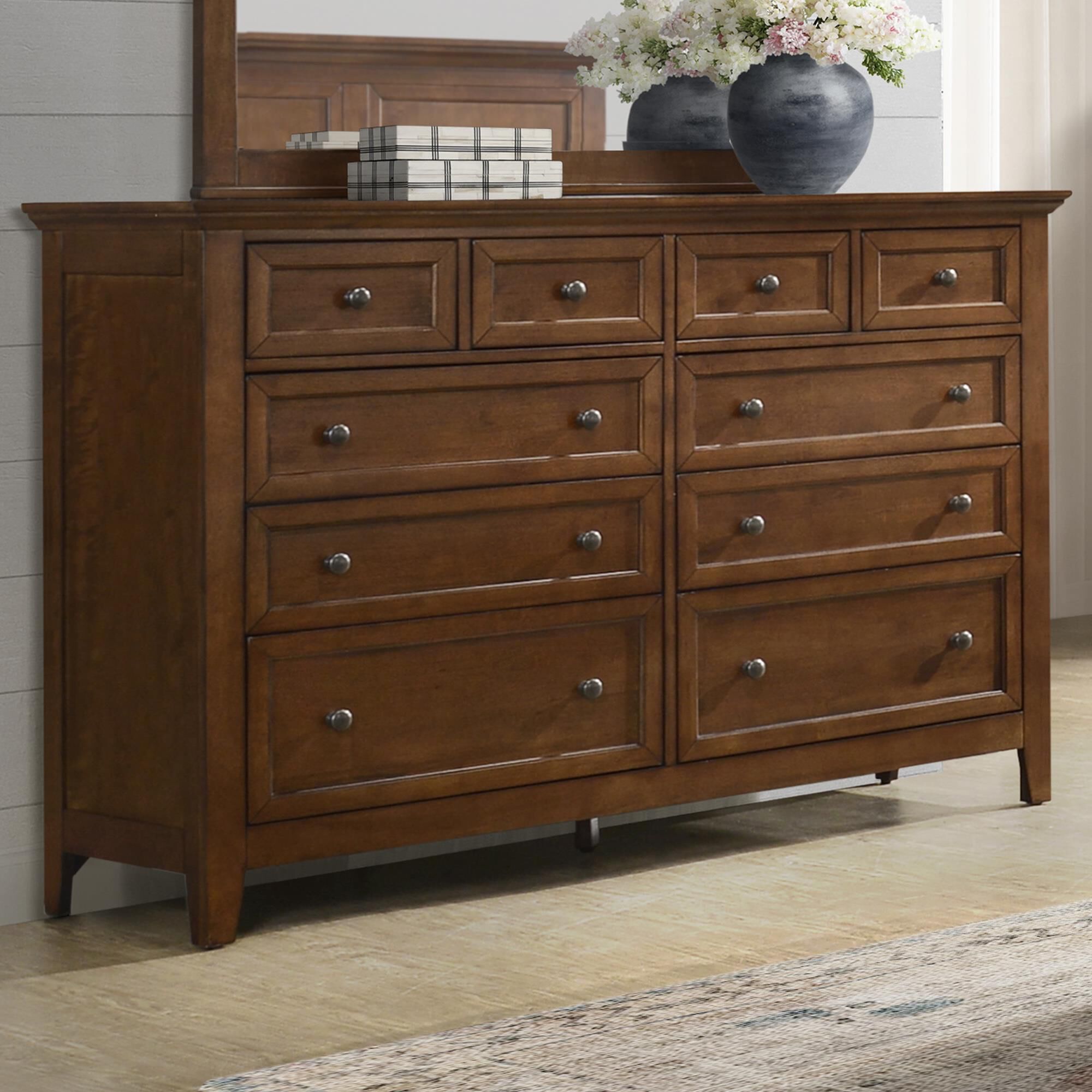 Hawthorne Furniture San Mateo 10 Drawer Dresser Only in Tuscan
