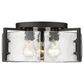 Golden Lighting Aenon Flush Mount in Matte Black, , large