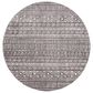 Safavieh Tulum Transitional 6"7" Round Dark Grey and Ivory Area Rug, , large
