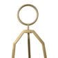 Maple and Jade 52" Adjustable 3-Tier Display Easel with Circular Ring Top in Polished Gold, , large