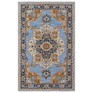 Momeni Ibiza IBI-01 2"3" x 7"10" Blue Runner, , large