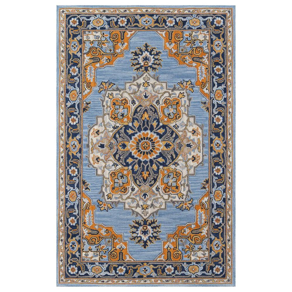 Momeni Ibiza IBI-01 2"3" x 7"10" Blue Runner, , large