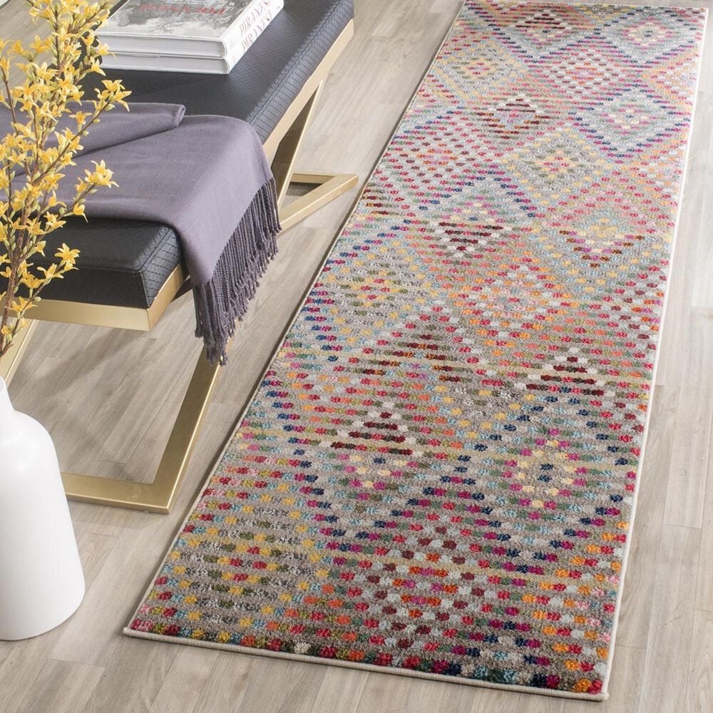 Safavieh Monaco MNC204F-26 2"2" x 6" Multi/Beige Runner, , large