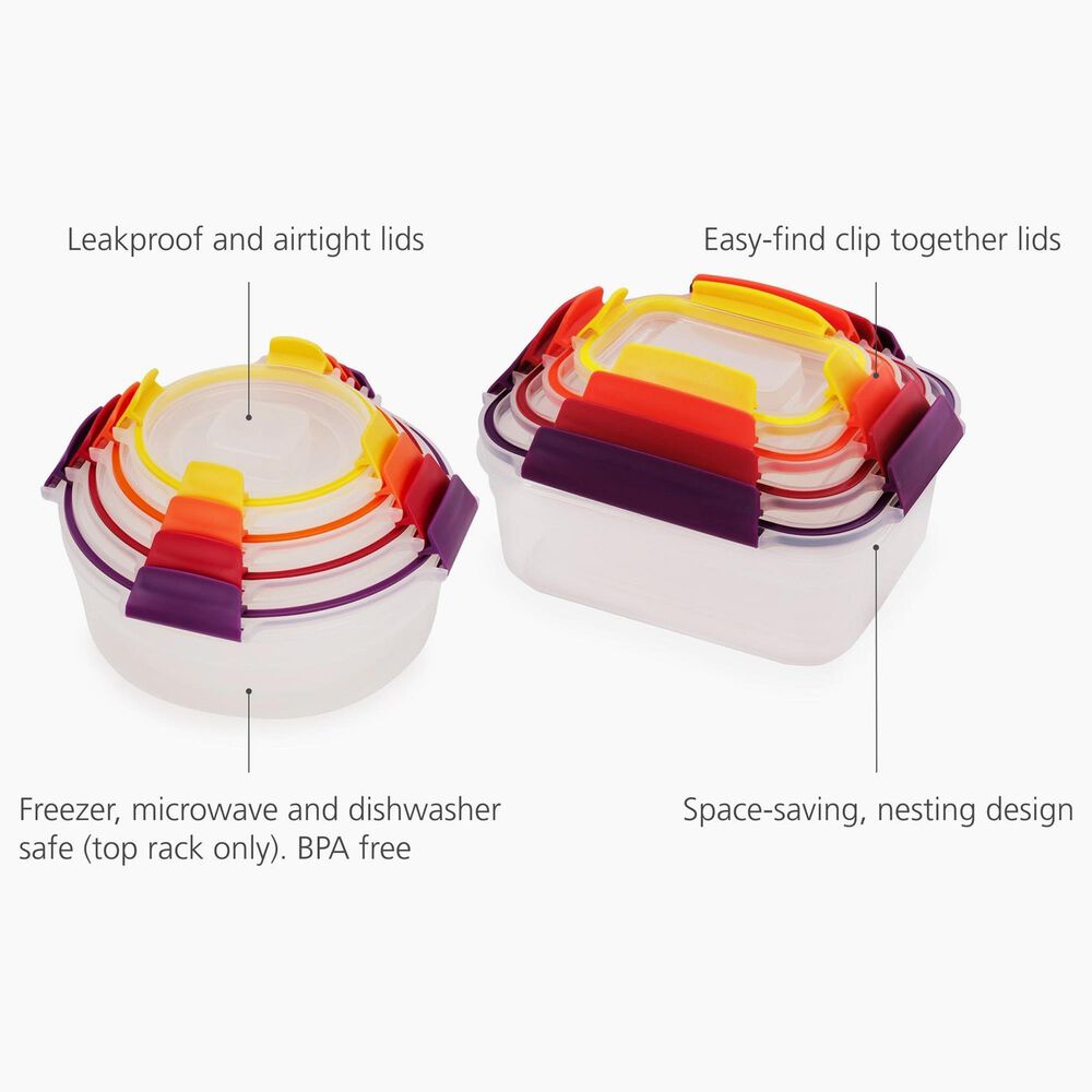 Joseph Joseph Nest Lock 16-Piece Mixed Food Container Set in Multicolor, , large