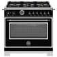 Bertazzoni Heritage 5.7 Cu. Ft. Freestanding Dual Fuel Range in Nero, , large