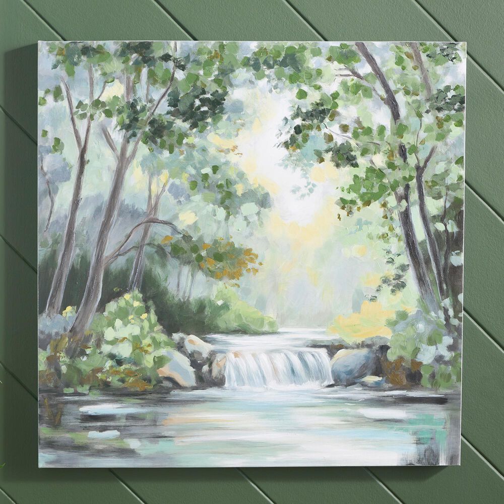Ashley Evermaddick 36" x 36" Wall Art in Green, Gray and White, , large