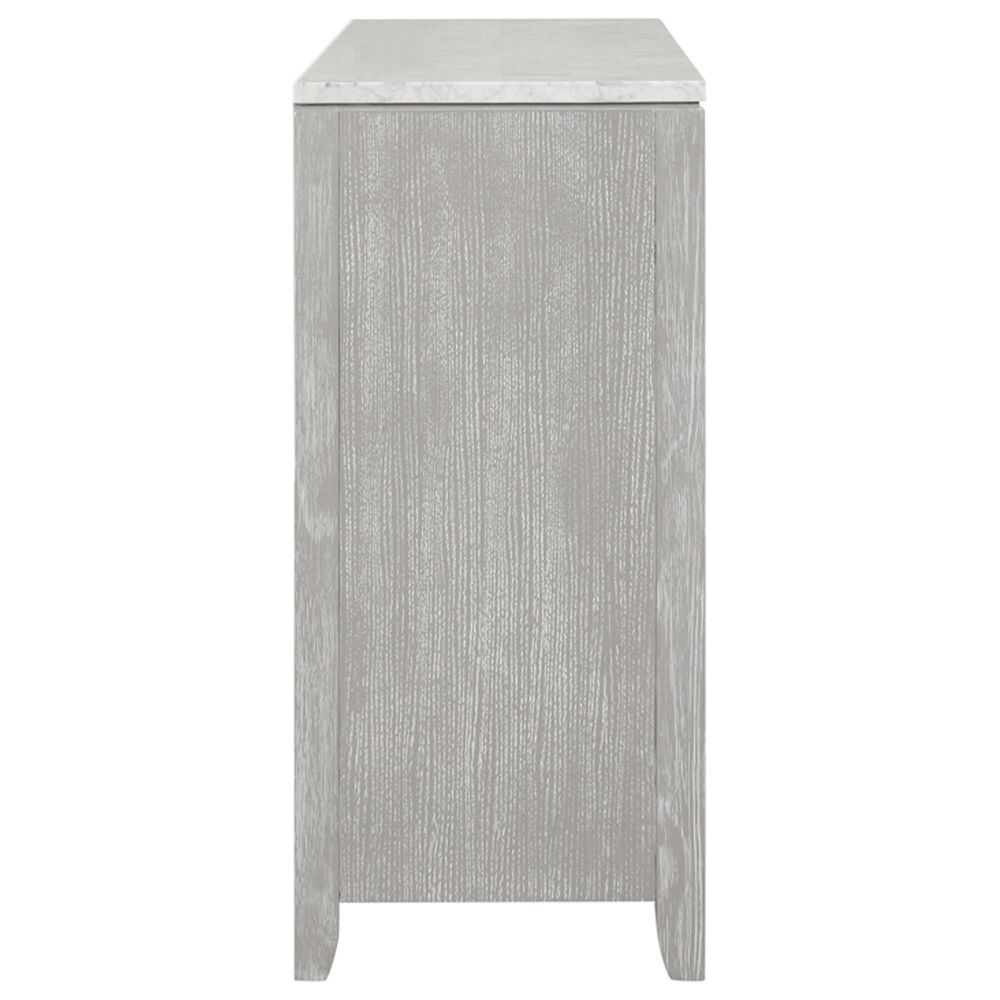 New Heritage Design Fiona 6-Drawer Dresser in Mist Gray and White, , large