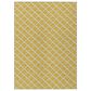 Dalyn Rug Company York 9" x 12" Gold Indoor/Outdoor Area Rug, , large