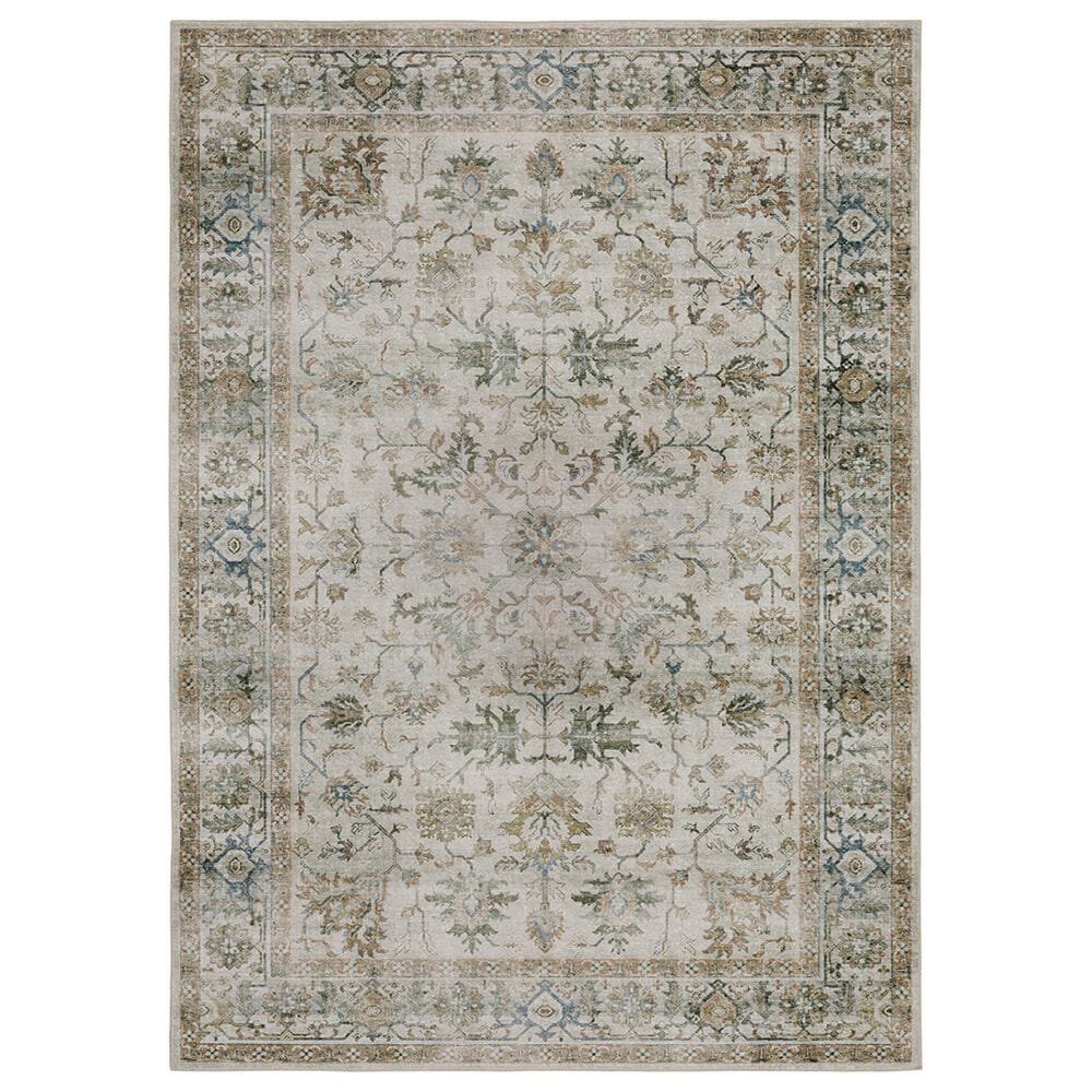 Oriental Weavers Charleston Floral Vines 5" x 7" Ivory Area Rug, , large