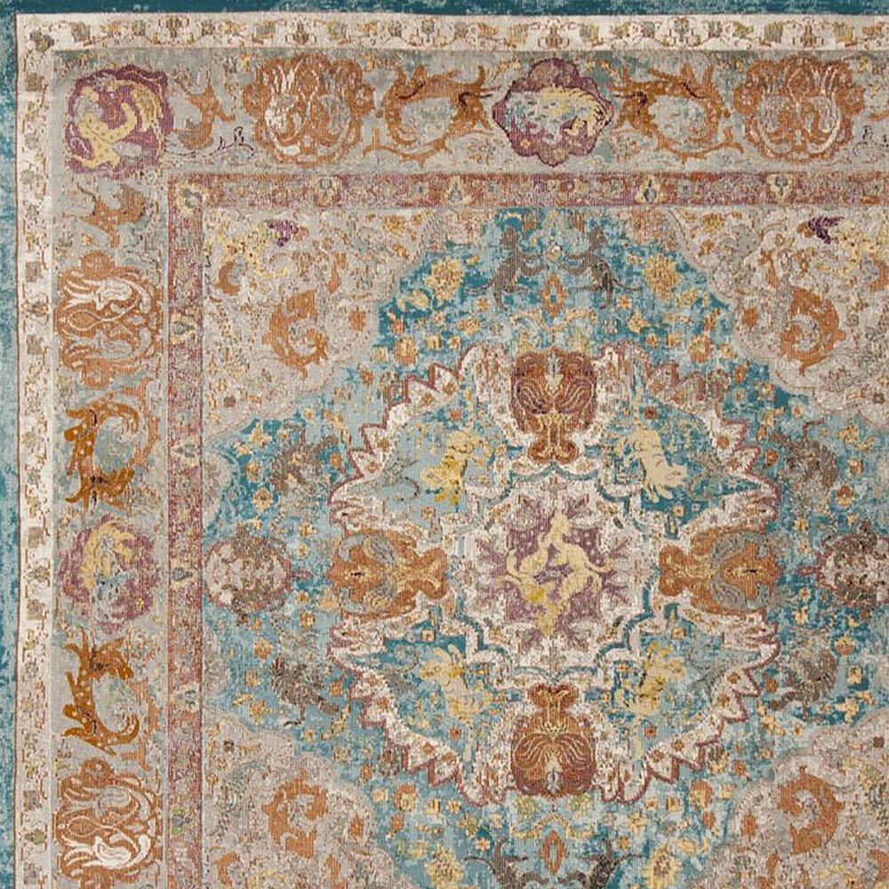 Safavieh Aria 2&#39; x 8&#39; Blue and Orange Runner, , large