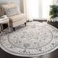 Safavieh Isabella 6"7" Round Light Gray and Gray Area Rug, , large