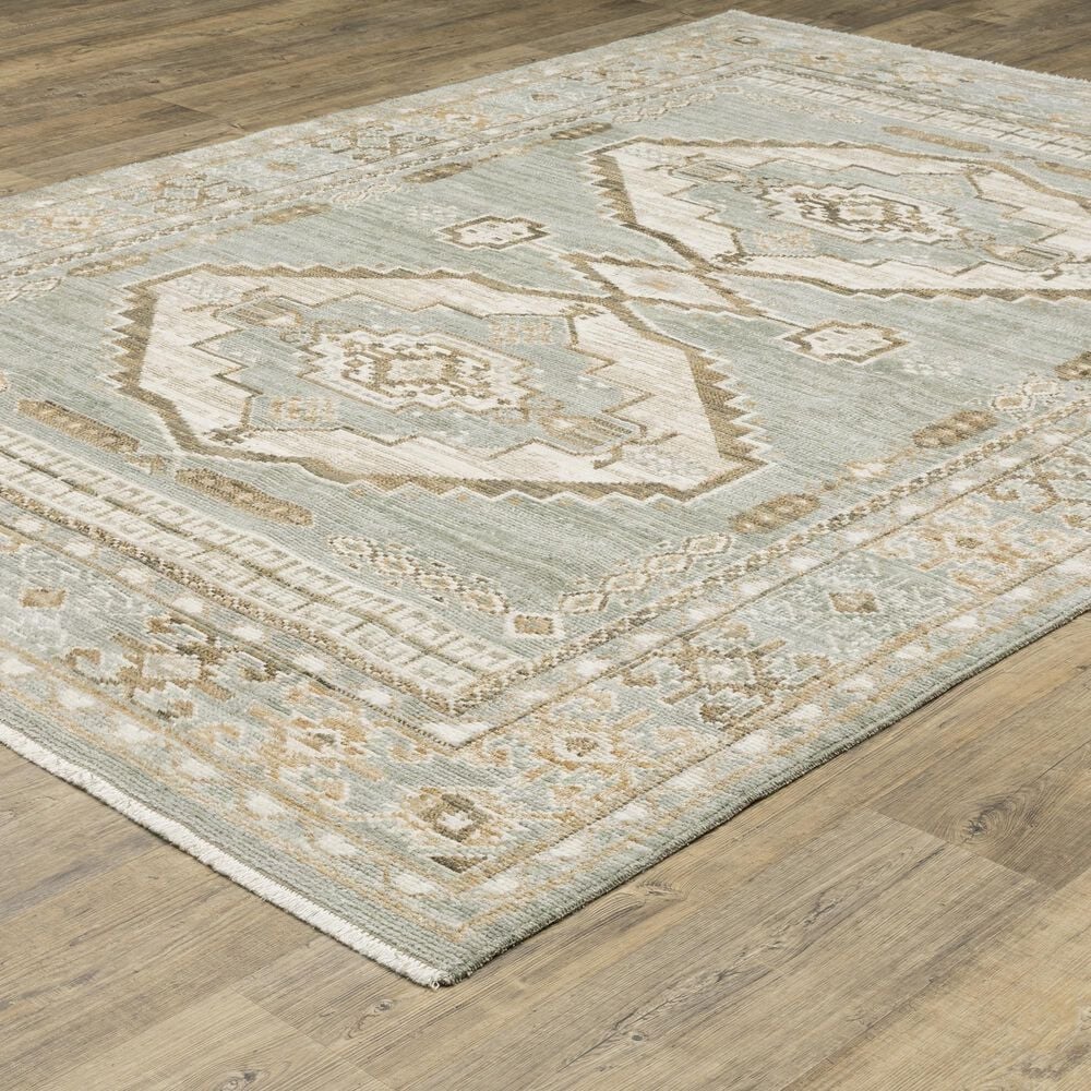 Oriental Weavers Lola LLA04 Brown and Blue 5'3" x 7'6" Area Rug, , large