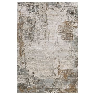 Surya Brunswick 5" x 7"5" Sage, Brown, Gray, White and Teal Area Rug, , large