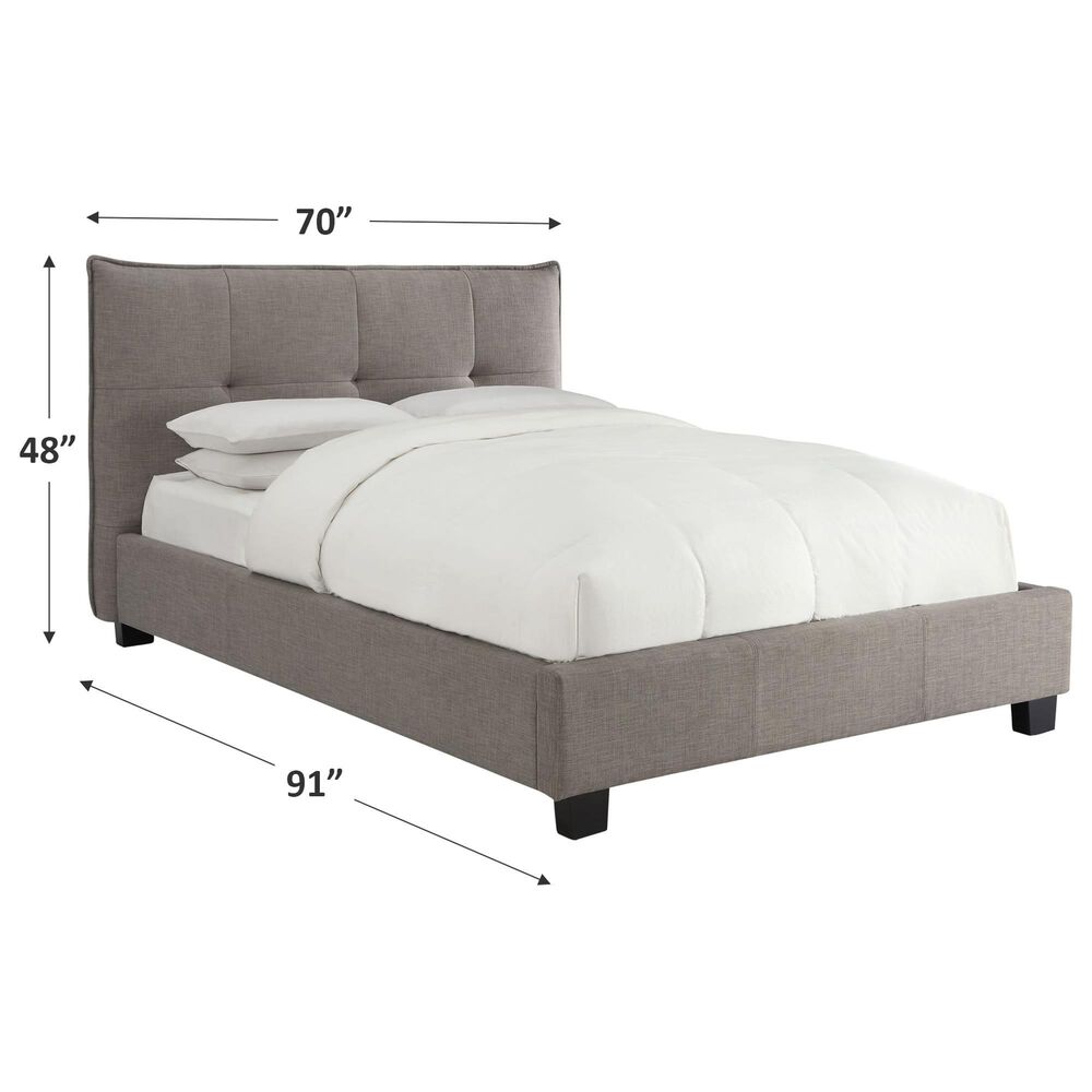 Urban Home Geneva Queen Adona Platform Bed in Dolphin, , large