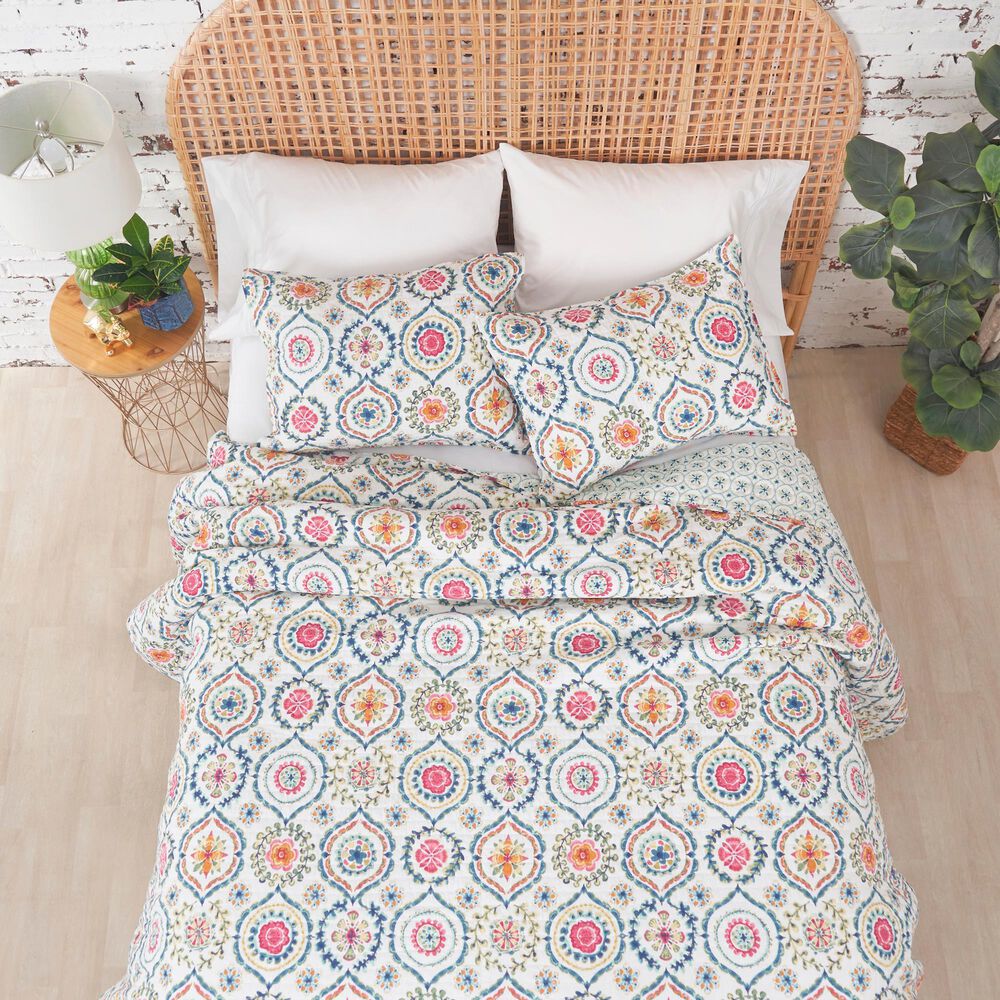 C&amp;F Home Fallon 3-Piece Full/Queen Quilt Set in Multicolor, , large
