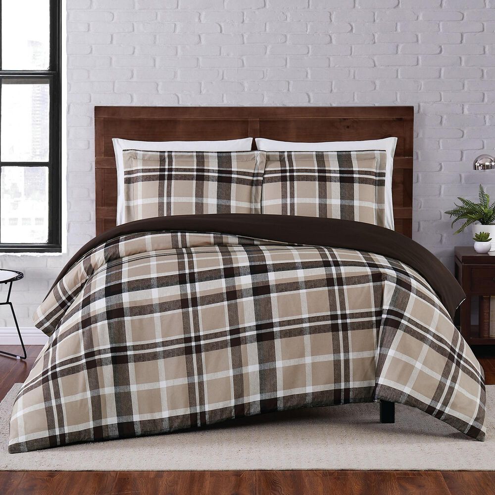 Pem America Truly Soft Paulette 2-Piece Twin XL Duvet Set in Taupe, , large
