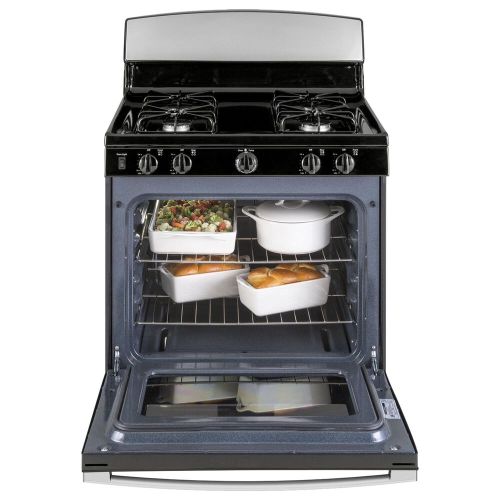 GE Appliances 30" Freestanding Gas Range in Stainless Steel, , large