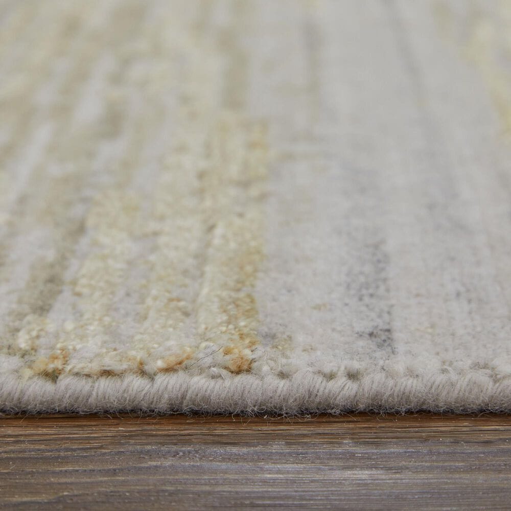 Feizy Eastfield 2&#39; x 3&#39; Yellow, Ivory and Gold Runner, , large