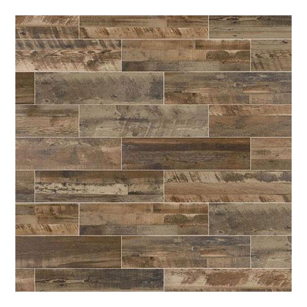 Marazzi Preservation Petrified Gray 9" x 36" Porcelain Tile, , large