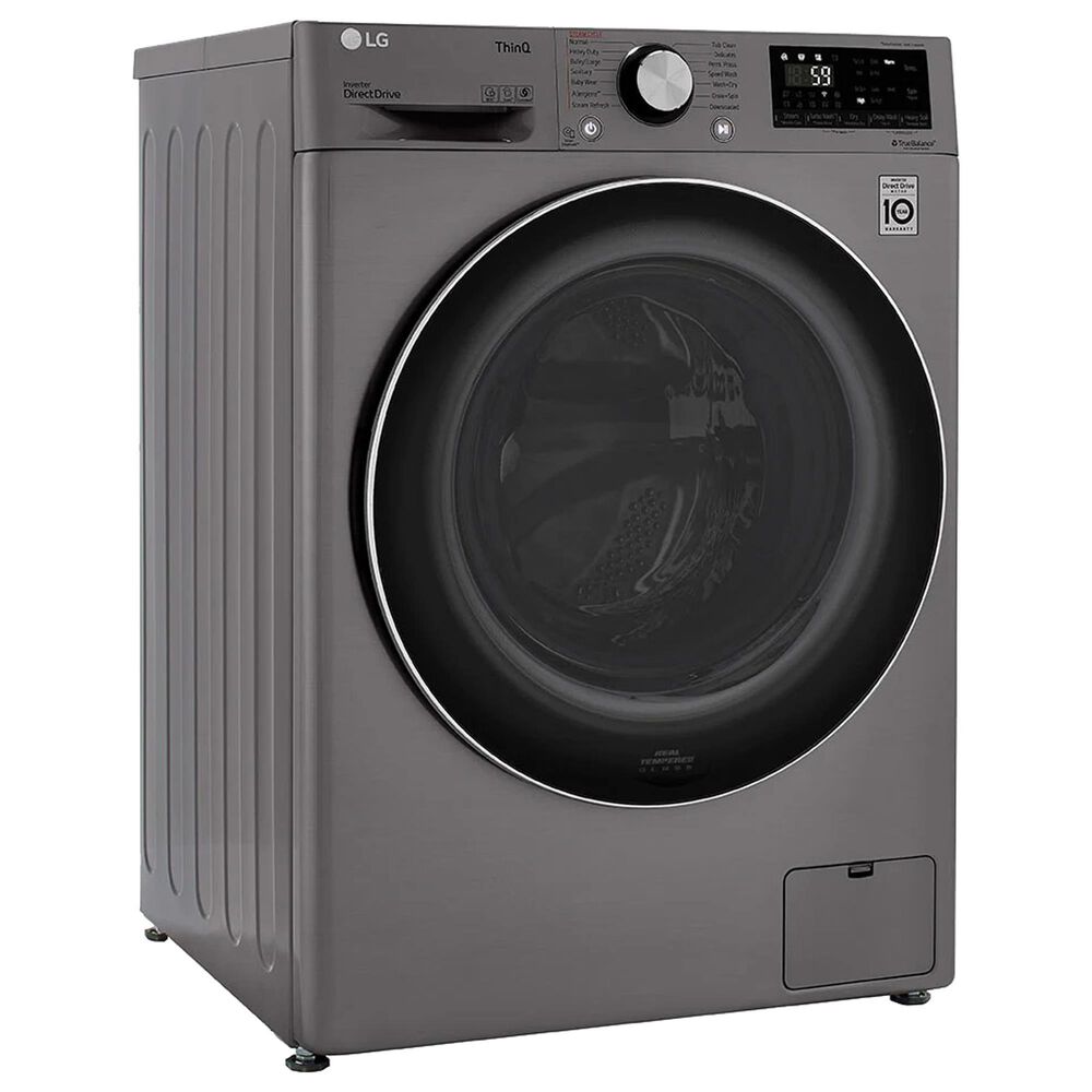 LG 2.4 Cu.Ft. Smart Wi-fi Enabled Compact Front Load All-In-One Washer and Dryer Combo in Graphite Steel, , large