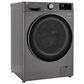 LG 2.4 Cu.Ft. Smart Wi-fi Enabled Compact Front Load All-In-One Washer and Dryer Combo in Graphite Steel, , large