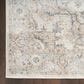 Nourison Astra Machine Washable 4" x 6" Silver and Grey Area Rug, , large