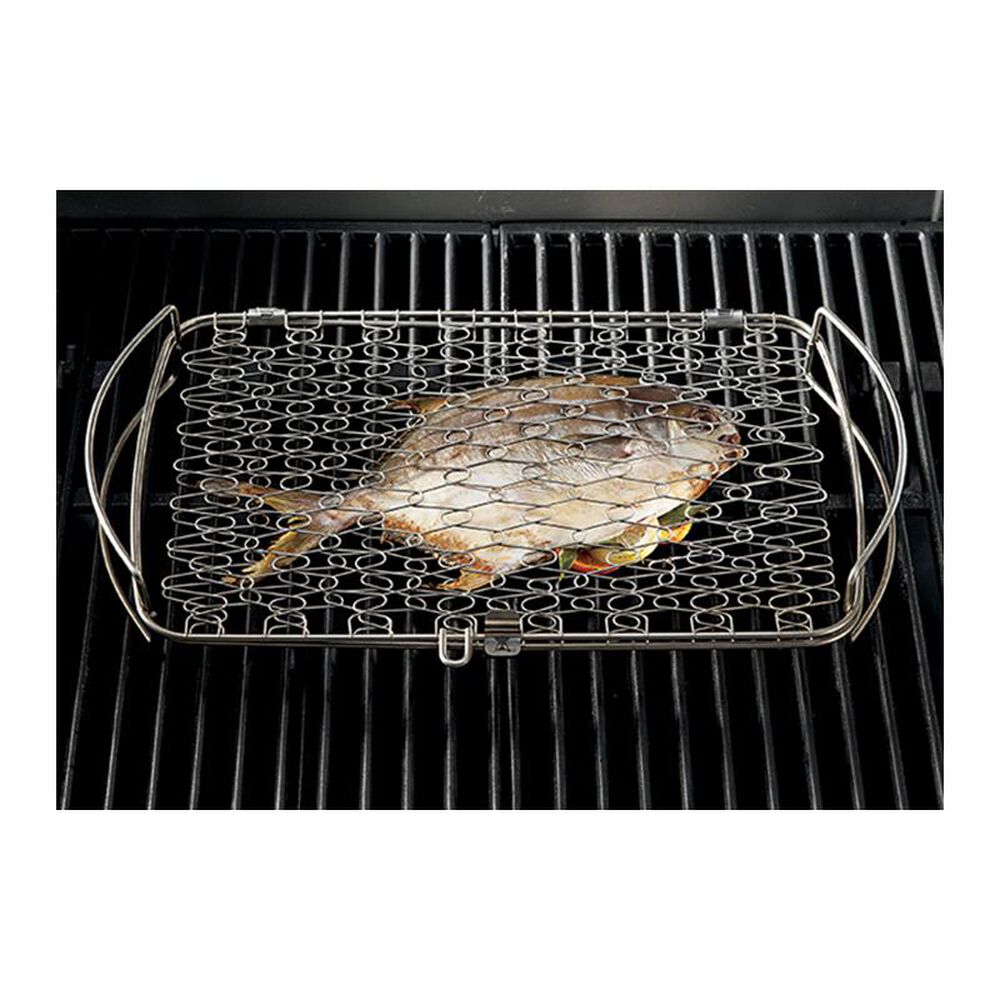 Weber Large Stainless Steel Fish Basket, , large