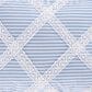 J. Queen New York Rialto 13" x 19" Lumbar Pillow in French Blue and Ivory, , large