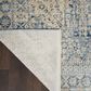 Nourison Lustrous Weave LUW02 5"3" x 7"9" Blue and Ivory Area Rug, , large