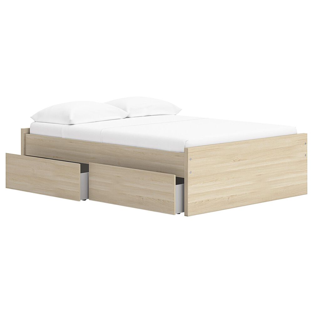 Ashley Onita Full Platform Bed with 2 Side Storage in Natural, , large