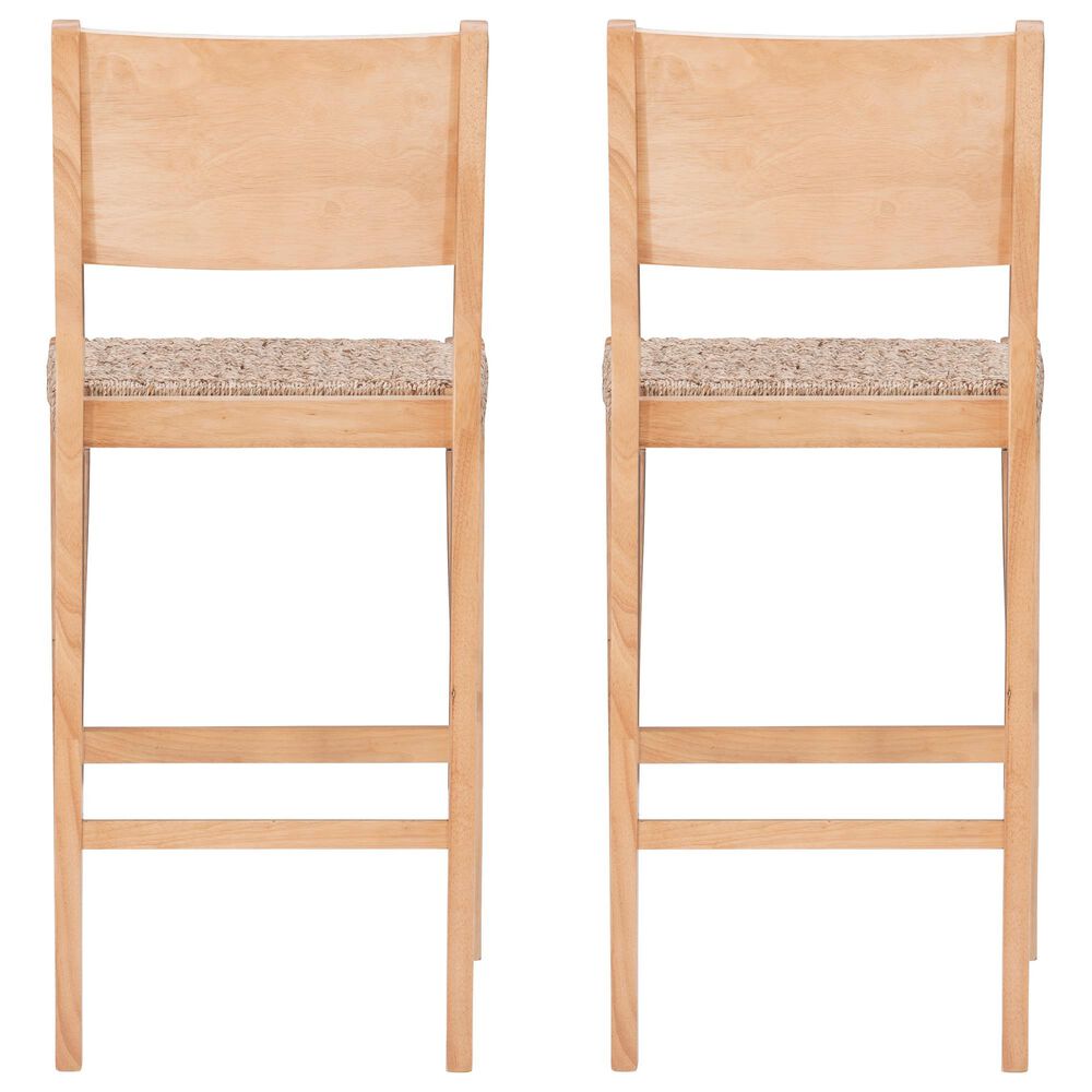 Linon Home Decor Cadence Bar Stool in Natural (Set of 2), , large