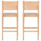 Linon Home Decor Cadence Bar Stool in Natural (Set of 2), , large