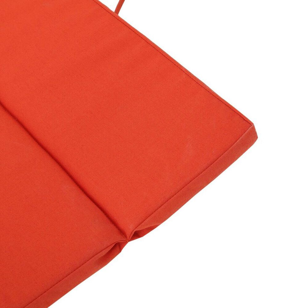 Hearth and Haven Salem 27.5&quot; x 79.25&quot; Outdoor Chaise Lounge Cushion in Orange &#40;Set of 2&#41;, , large
