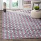 Safavieh Montauk 4" x 6" Coral and Multicolor Area Rug, , large