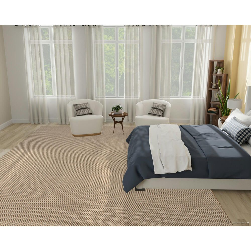 Nourison Courtyard Jute and Ivory 10&#39; x 14&#39; Indoor/Outdoor Area Rug, , large