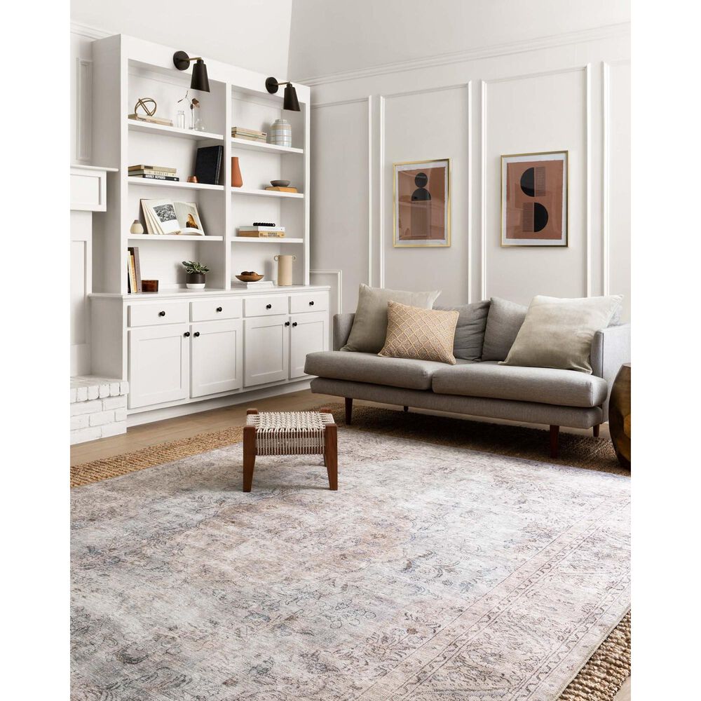 Loloi Loren LQ-04 5&#39; x 7&#39;6&quot; Silver and Slate Area Rug, , large