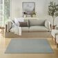 Nourison Courtyard Ivory and Aqua 5" Square Indoor/Outdoor Area Rug, , large