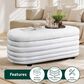 Lifestyle Solutions Lancaster Storage Ottoman in White, , large