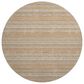 Dalyn Rug Company Soft Essentials Striped Copper 8" Round Indoor/Outdoor Area Rug, , large