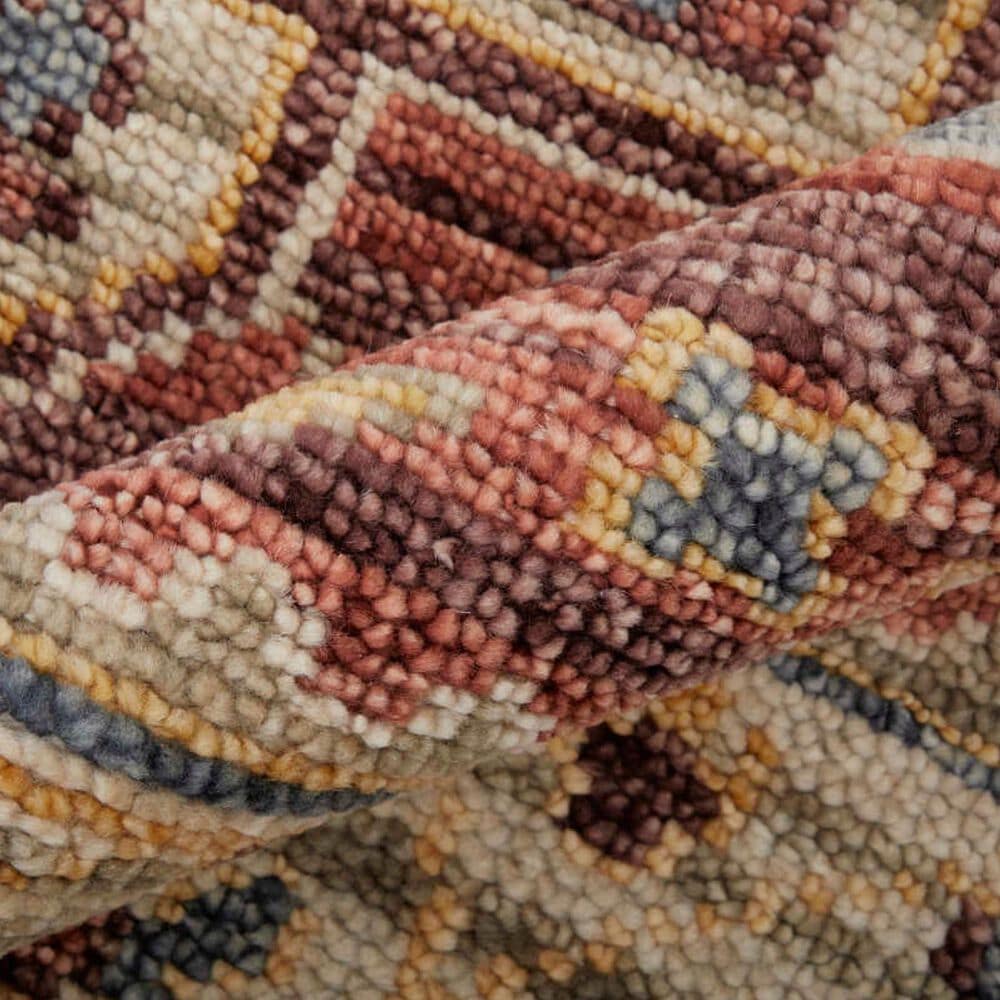 Feizy Fillmore 2&#39;6&quot; x 12&#39; Rust and Beige Runner, , large