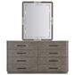 Hooker Furniture Modern Mood 8-Drawer Dresser and Mirror in Mink and Pewter, , large